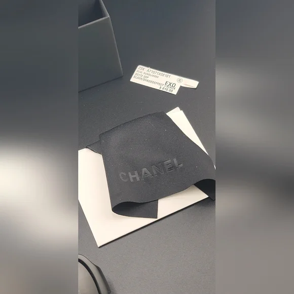 Vintage Chanel Tortoise Sunglasses With Box And Cleaning Wipe (New) - Picture 12 of 14